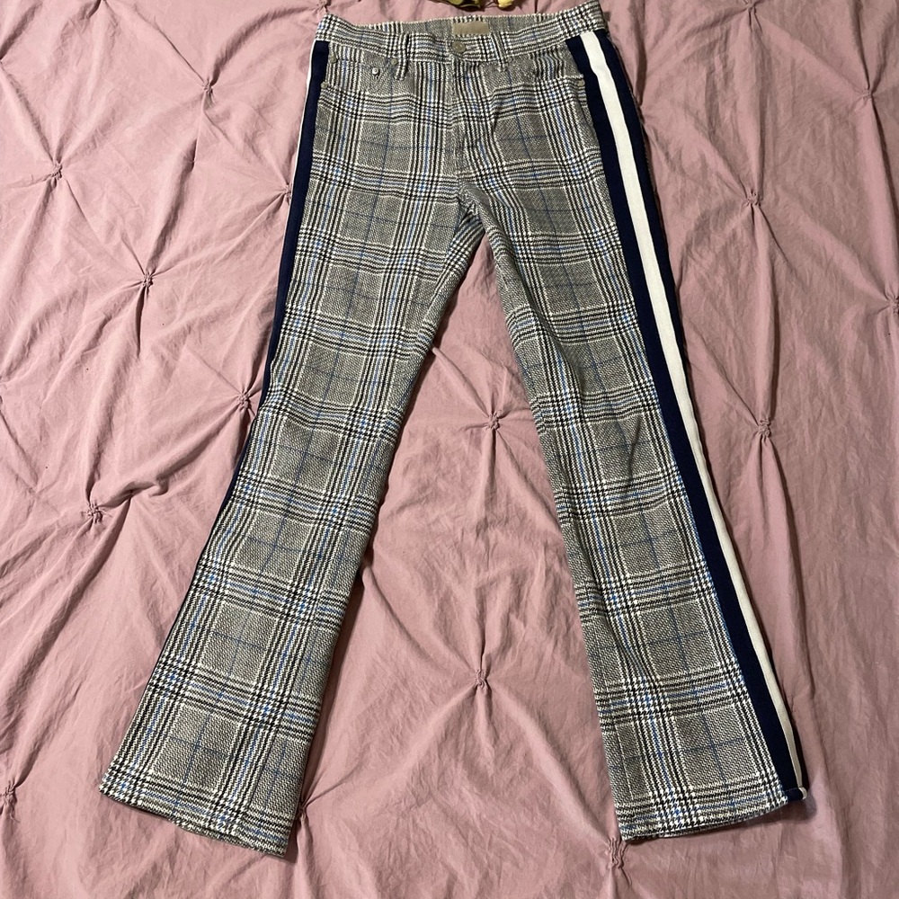 MOTHER The Insider Ankle Beautiful Blue and White Pants Excellent Condition